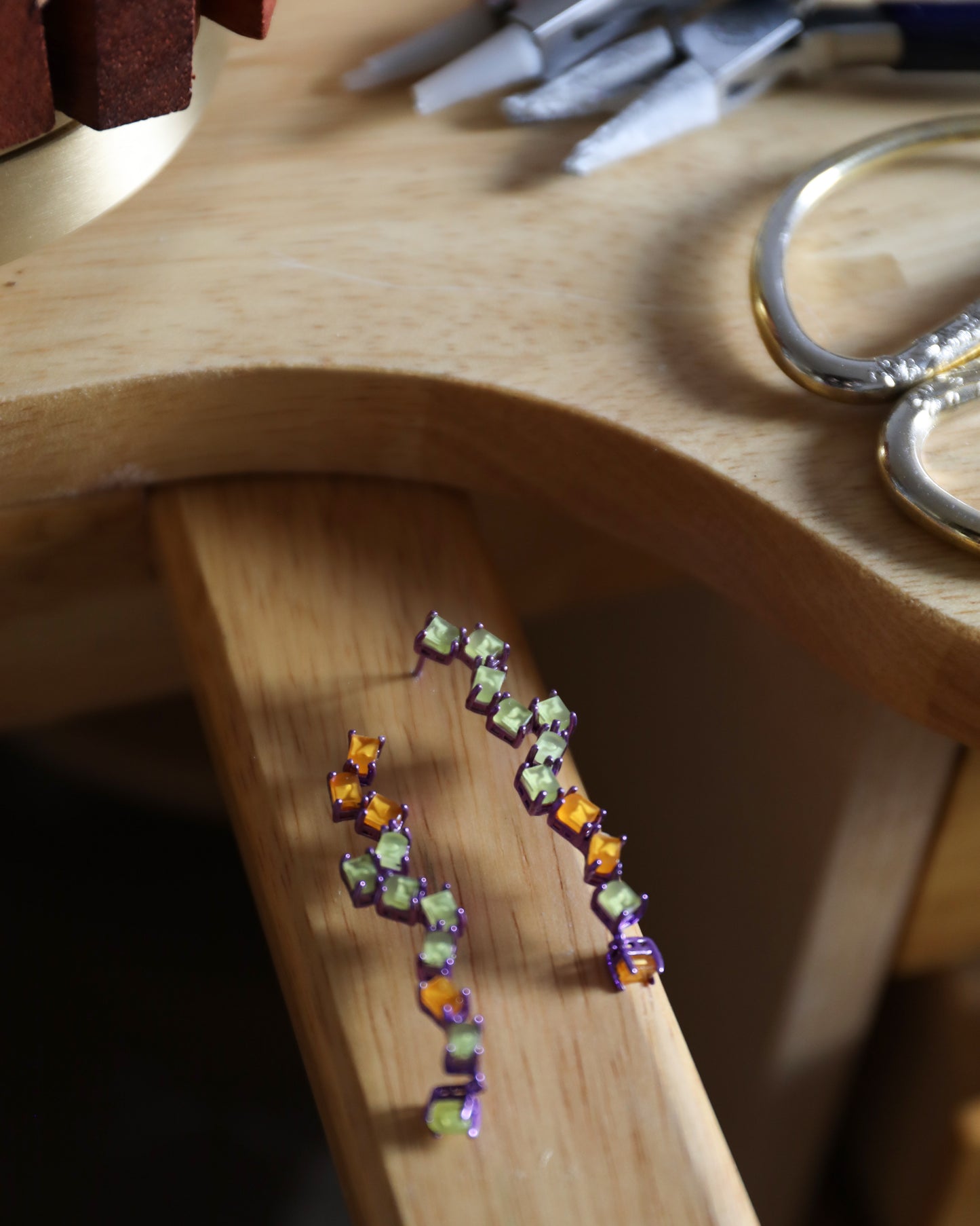 Midnight Purple Earrings with LED