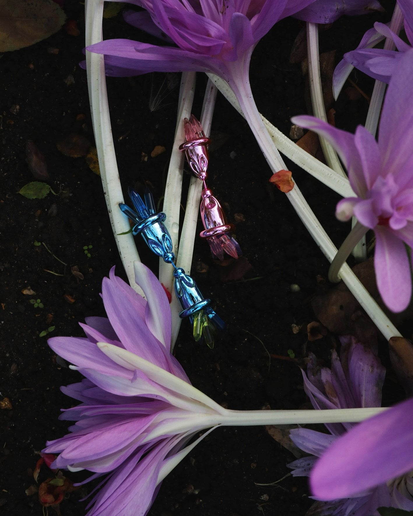 Phygital Wanderlust Blue Single Earring or Brooch